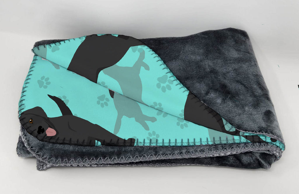 Black Labrador Retriever Soft Travel Blanket with Bag Airplane Blanket, Indoor Outdoor Camping Blanket for Traveling, Picnics, Beach Trips, Concerts
