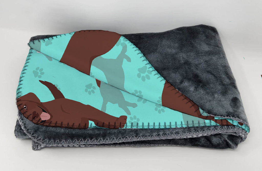 Chocolate Labrador Retriever Soft Travel Blanket with Bag Airplane Blanket, Indoor Outdoor Camping Blanket for Traveling, Picnics, Beach Trips, Concerts