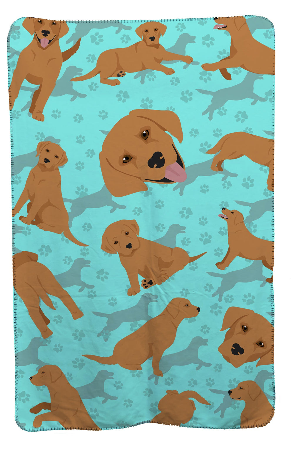 Red Fox Labrador Retriever Soft Travel Blanket with Bag Airplane Blanket, Indoor Outdoor Camping Blanket for Traveling, Picnics, Beach Trips, Concerts