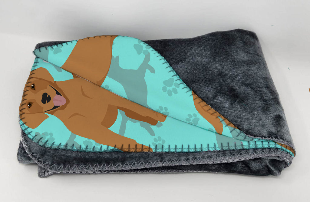 Red Fox Labrador Retriever Soft Travel Blanket with Bag Airplane Blanket, Indoor Outdoor Camping Blanket for Traveling, Picnics, Beach Trips, Concerts