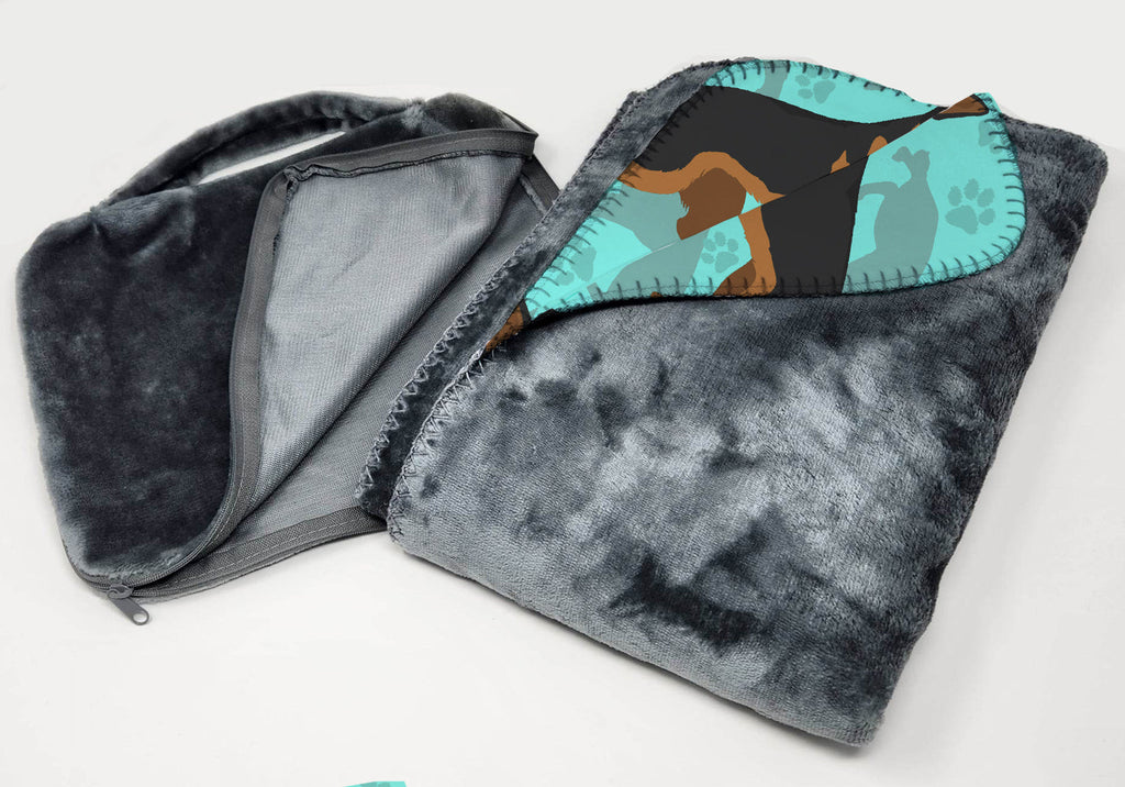 German Shepherd Soft Travel Blanket with Bag Airplane Blanket, Indoor Outdoor Camping Blanket for Traveling, Picnics, Beach Trips, Concerts