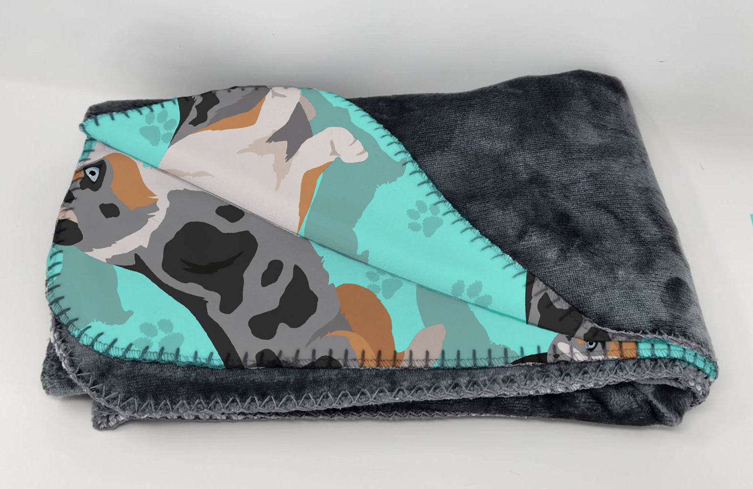 Blue Merle Welsh Cardigan Corgi Soft Travel Blanket with Bag Airplane Blanket, Indoor Outdoor Camping Blanket for Traveling, Picnics, Beach Trips, Concerts