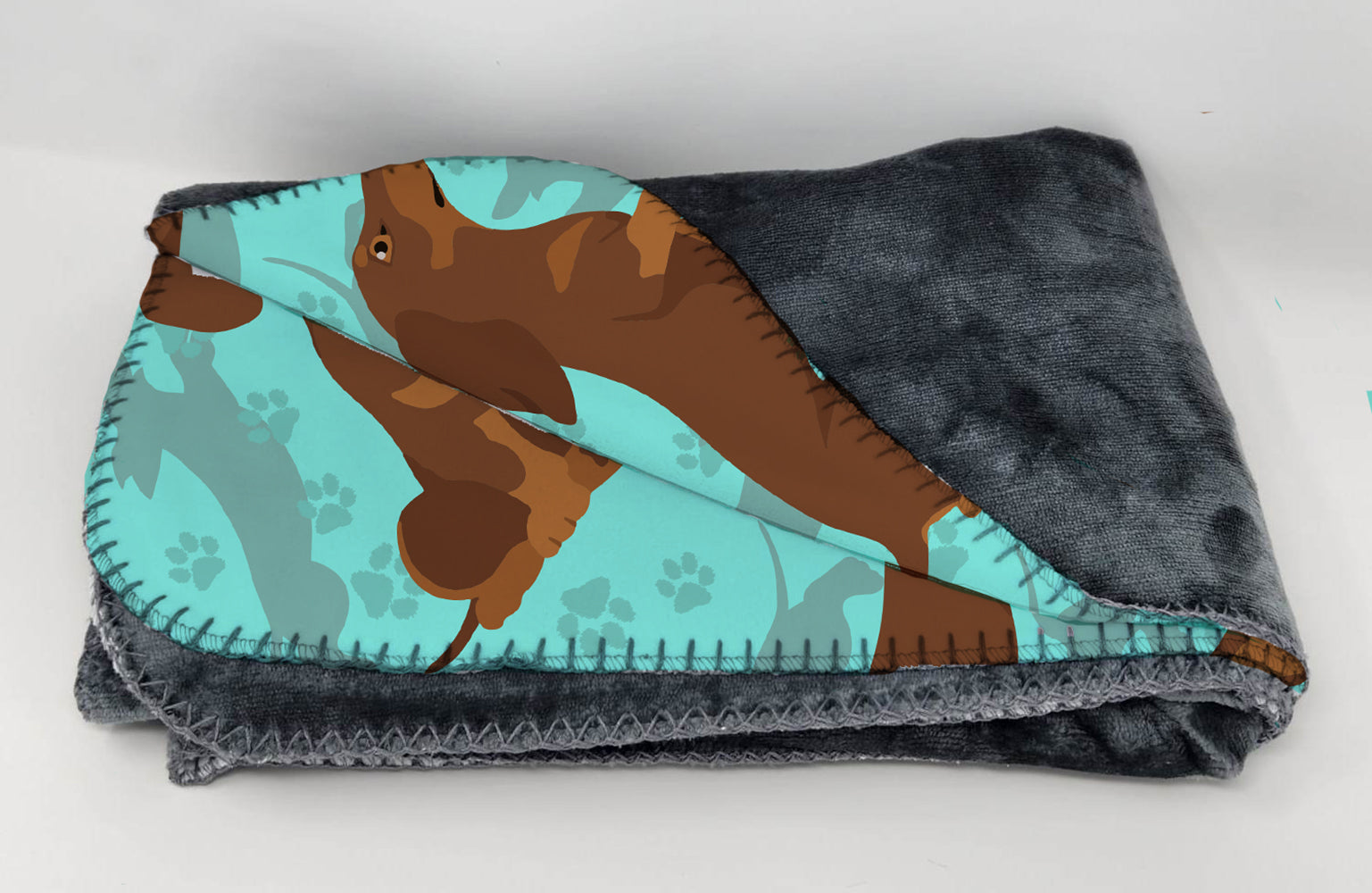 Chocolate and Tan Dachshund Soft Travel Blanket with Bag Airplane Blanket, Indoor Outdoor Camping Blanket for Traveling, Picnics, Beach Trips, Concerts