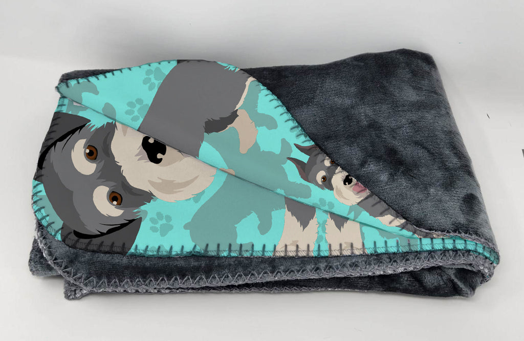 Schnauzer Soft Travel Blanket with Bag Airplane Blanket, Indoor Outdoor Camping Blanket for Traveling, Picnics, Beach Trips, Concerts