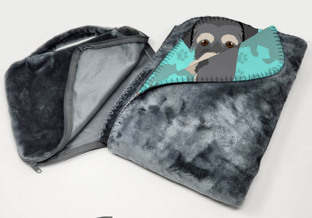 Schnauzer Soft Travel Blanket with Bag Airplane Blanket, Indoor Outdoor Camping Blanket for Traveling, Picnics, Beach Trips, Concerts