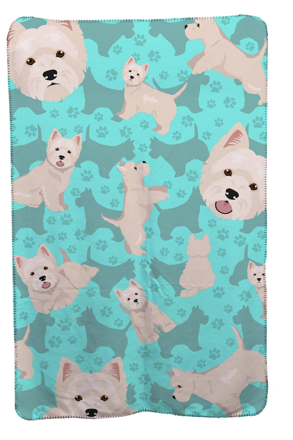 Westie Soft Travel Blanket with Bag Airplane Blanket, Indoor Outdoor Camping Blanket for Traveling, Picnics, Beach Trips, Concerts