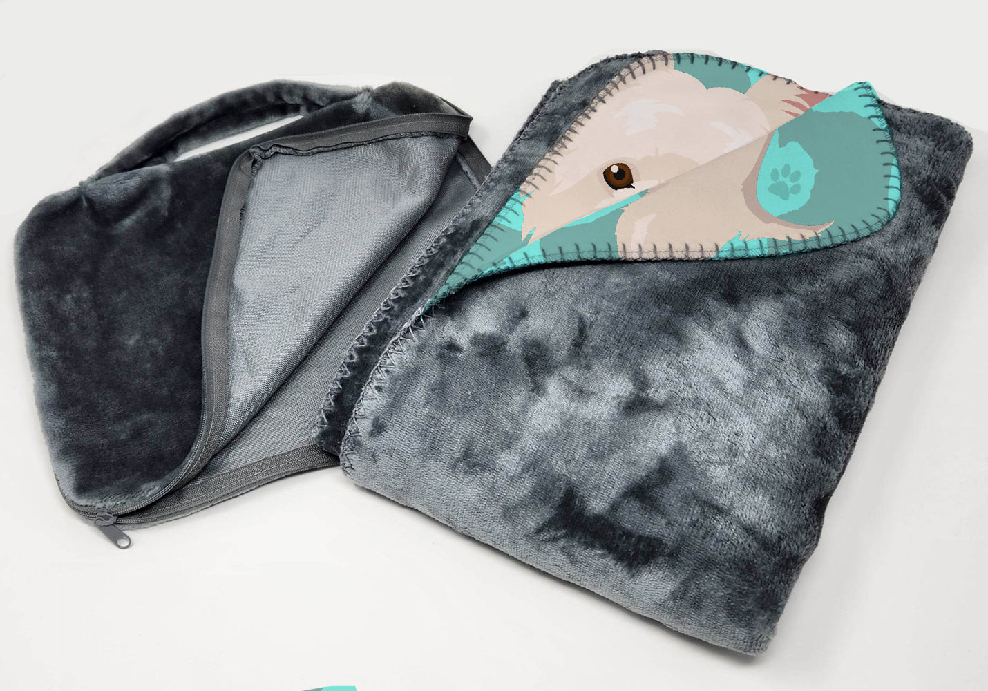 Westie Soft Travel Blanket with Bag Airplane Blanket, Indoor Outdoor Camping Blanket for Traveling, Picnics, Beach Trips, Concerts