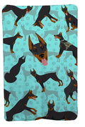 Doberman Pinscher Soft Travel Blanket with Bag Airplane Blanket, Indoor Outdoor Camping Blanket for Traveling, Picnics, Beach Trips, Concerts