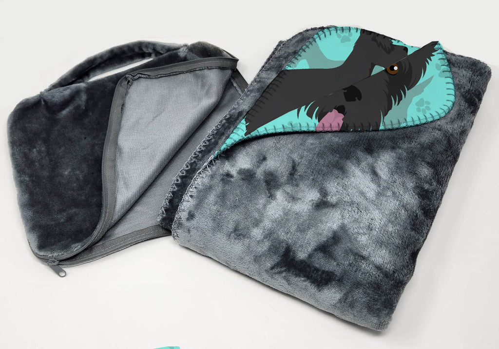 Scottish Terrier Soft Travel Blanket with Bag Airplane Blanket, Indoor Outdoor Camping Blanket for Traveling, Picnics, Beach Trips, Concerts