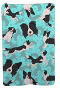 Border Collie Soft Travel Blanket with Bag Airplane Blanket, Indoor Outdoor Camping Blanket for Traveling, Picnics, Beach Trips, Concerts