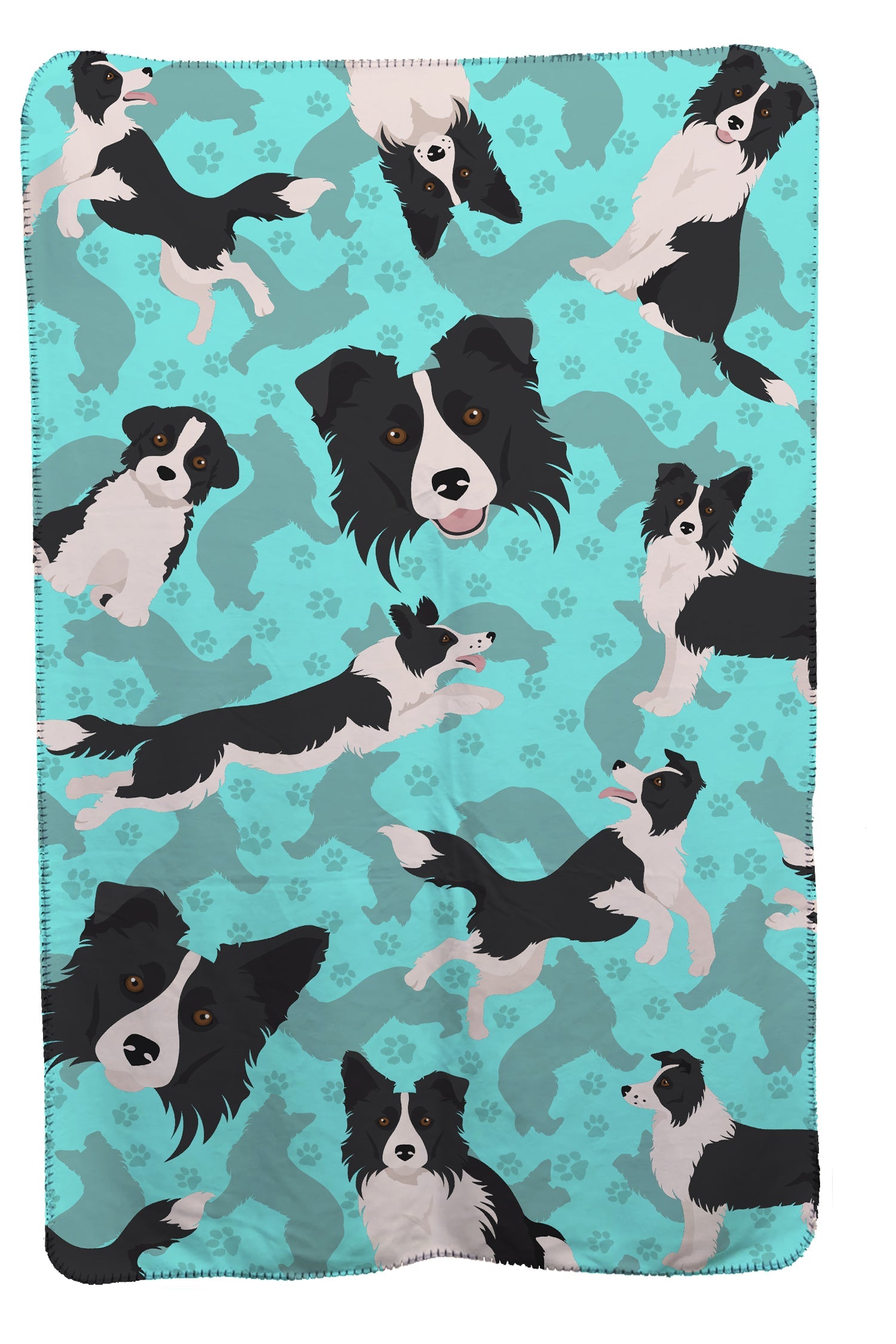Border Collie Soft Travel Blanket with Bag Airplane Blanket, Indoor Outdoor Camping Blanket for Traveling, Picnics, Beach Trips, Concerts