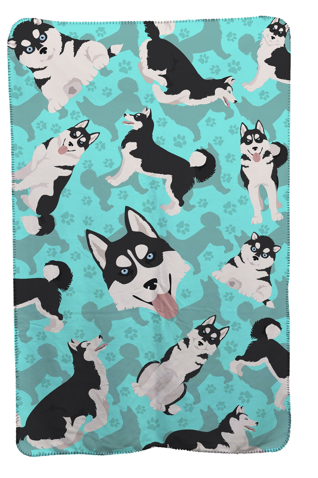 Siberian Husky Soft Travel Blanket with Bag Airplane Blanket, Indoor Outdoor Camping Blanket for Traveling, Picnics, Beach Trips, Concerts