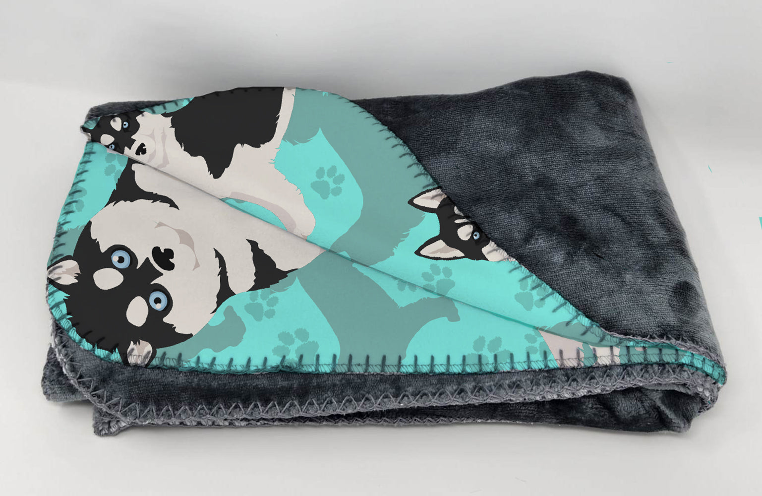 Siberian Husky Soft Travel Blanket with Bag Airplane Blanket, Indoor Outdoor Camping Blanket for Traveling, Picnics, Beach Trips, Concerts