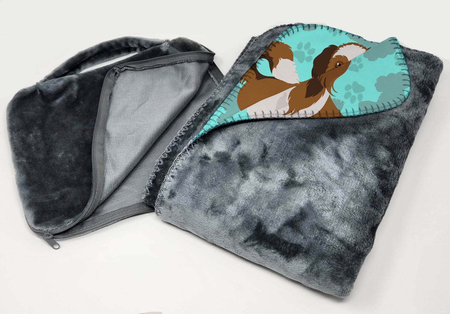 Shih Tzu Soft Travel Blanket with Bag Airplane Blanket, Indoor Outdoor Camping Blanket for Traveling, Picnics, Beach Trips, Concerts