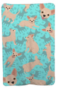 Chihuahua Soft Travel Blanket with Bag Airplane Blanket, Indoor Outdoor Camping Blanket for Traveling, Picnics, Beach Trips, Concerts