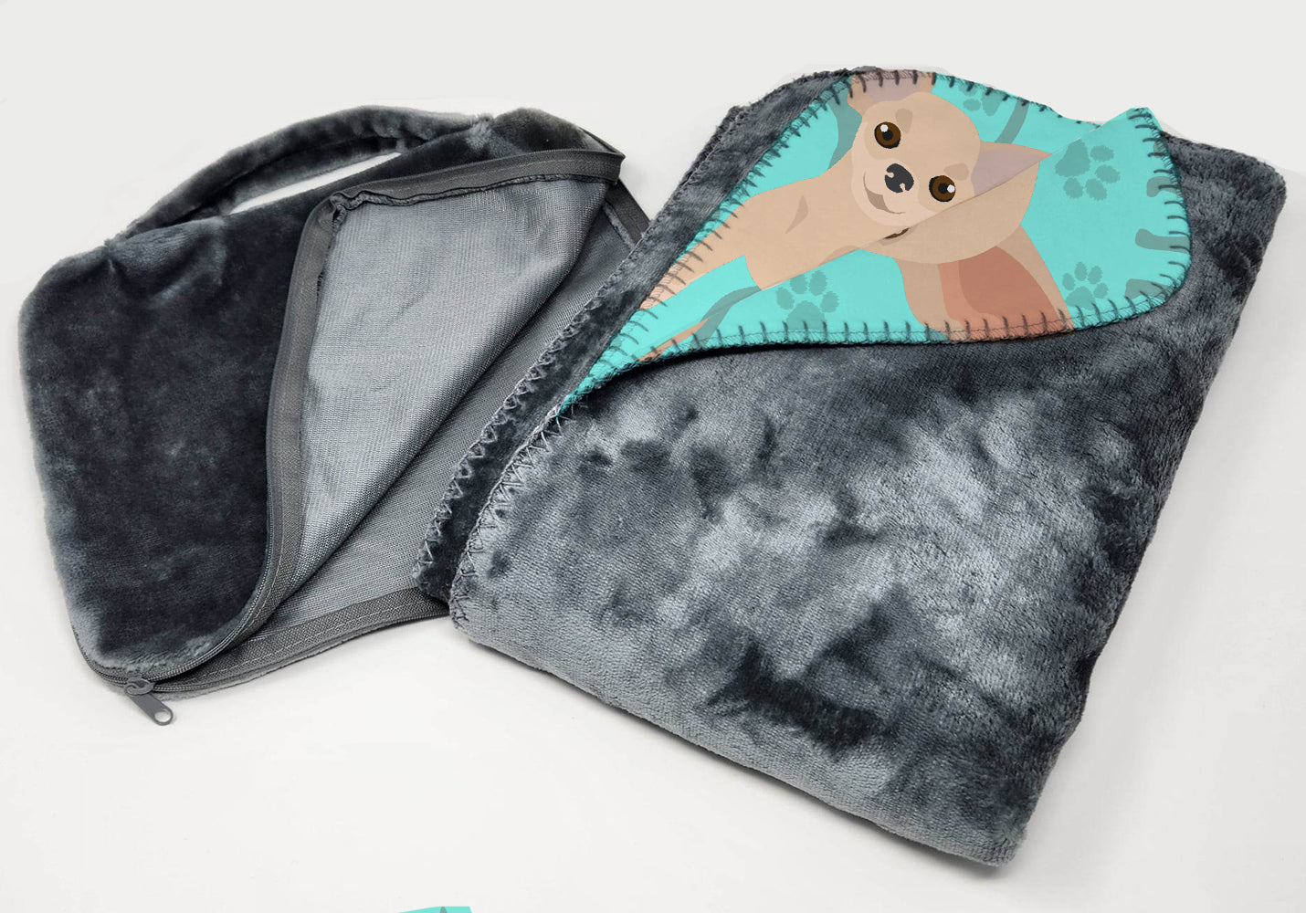 Chihuahua Soft Travel Blanket with Bag Airplane Blanket, Indoor Outdoor Camping Blanket for Traveling, Picnics, Beach Trips, Concerts