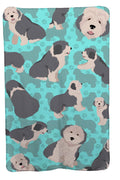 Old English Sheepdog Soft Travel Blanket with Bag Airplane Blanket, Indoor Outdoor Camping Blanket for Traveling, Picnics, Beach Trips, Concerts