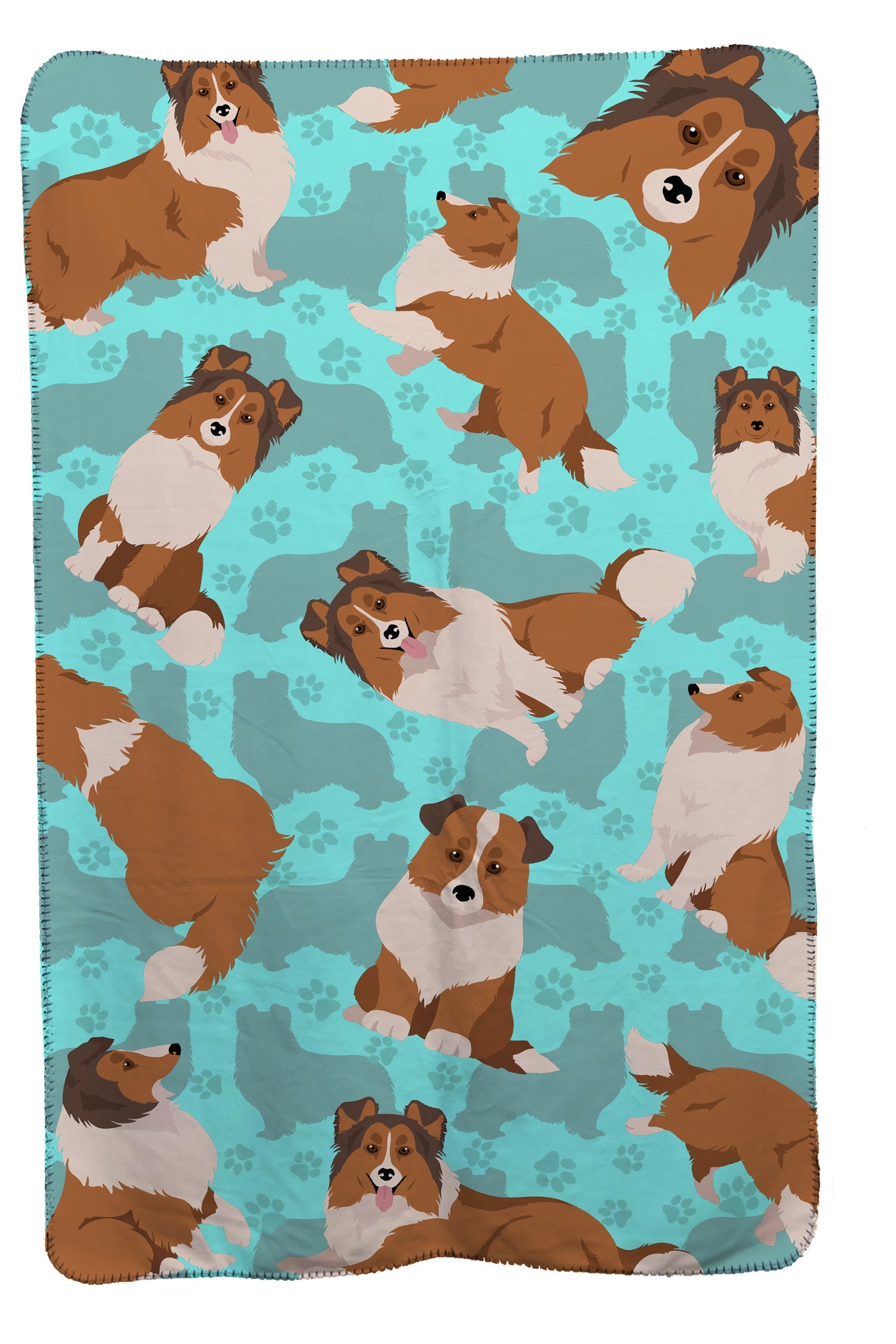 Sheltie Soft Travel Blanket with Bag Airplane Blanket, Indoor Outdoor Camping Blanket for Traveling, Picnics, Beach Trips, Concerts