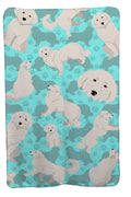 Great Pyrenees Soft Travel Blanket with Bag Airplane Blanket, Indoor Outdoor Camping Blanket for Traveling, Picnics, Beach Trips, Concerts