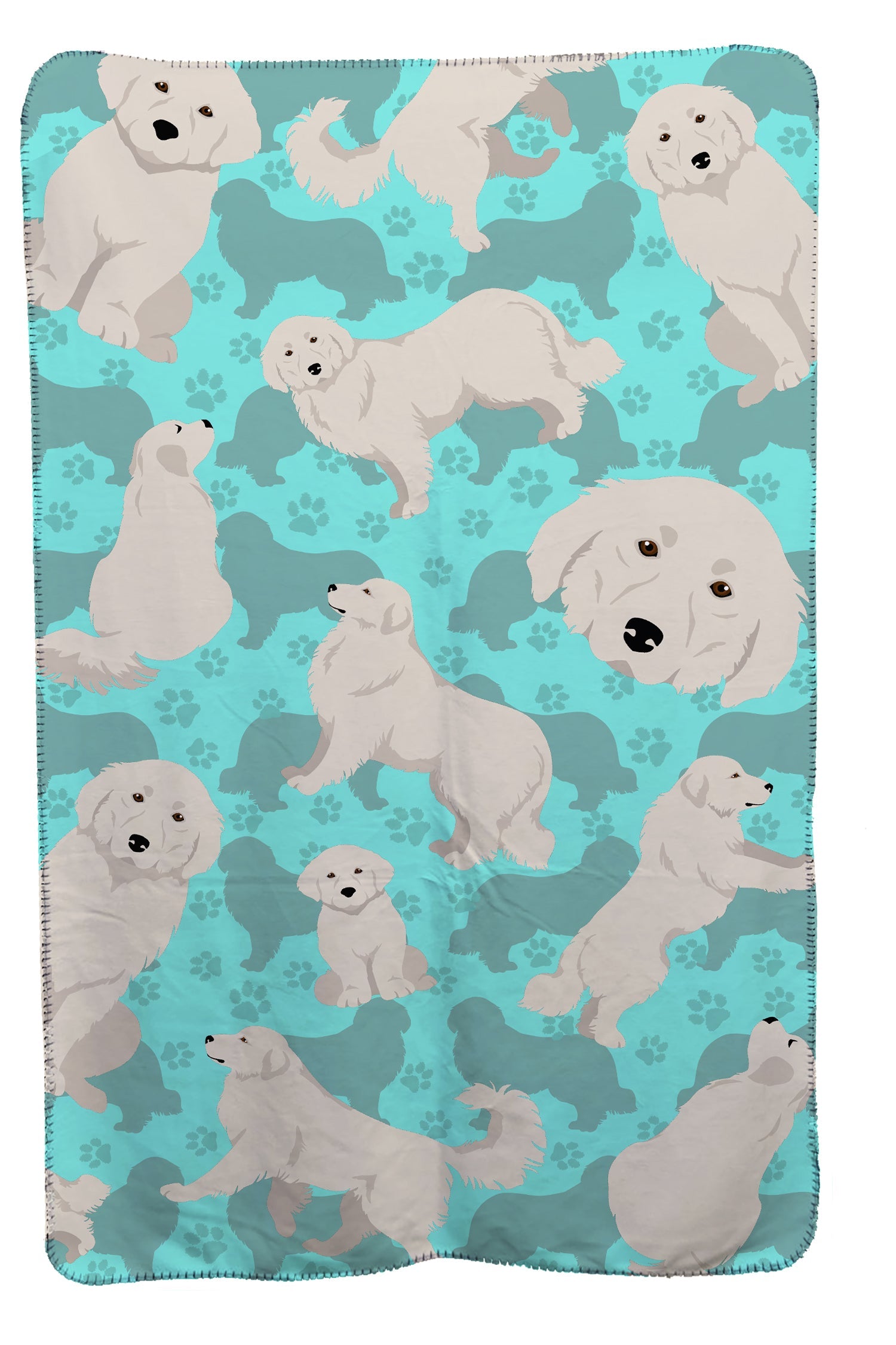 Great Pyrenees Soft Travel Blanket with Bag Airplane Blanket, Indoor Outdoor Camping Blanket for Traveling, Picnics, Beach Trips, Concerts