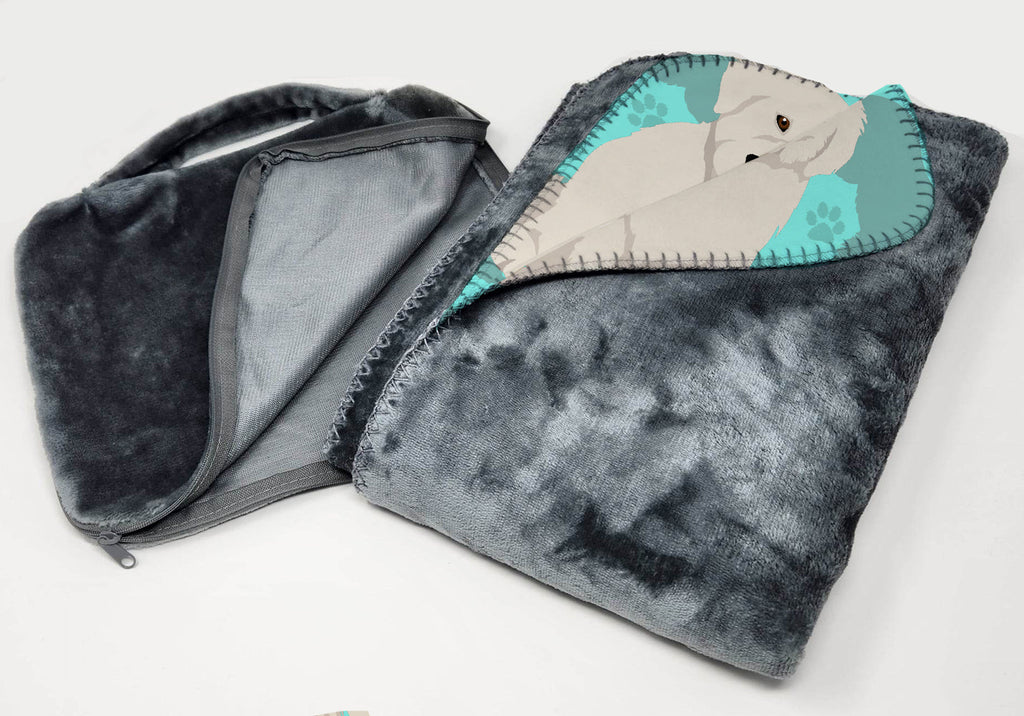 Great Pyrenees Soft Travel Blanket with Bag Airplane Blanket, Indoor Outdoor Camping Blanket for Traveling, Picnics, Beach Trips, Concerts