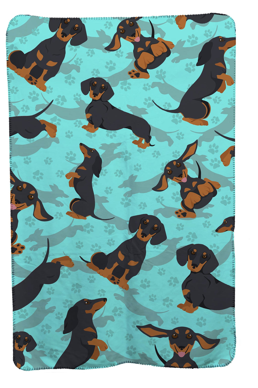 Black and Tan Dachshund Soft Travel Blanket with Bag Airplane Blanket, Indoor Outdoor Camping Blanket for Traveling, Picnics, Beach Trips, Concerts