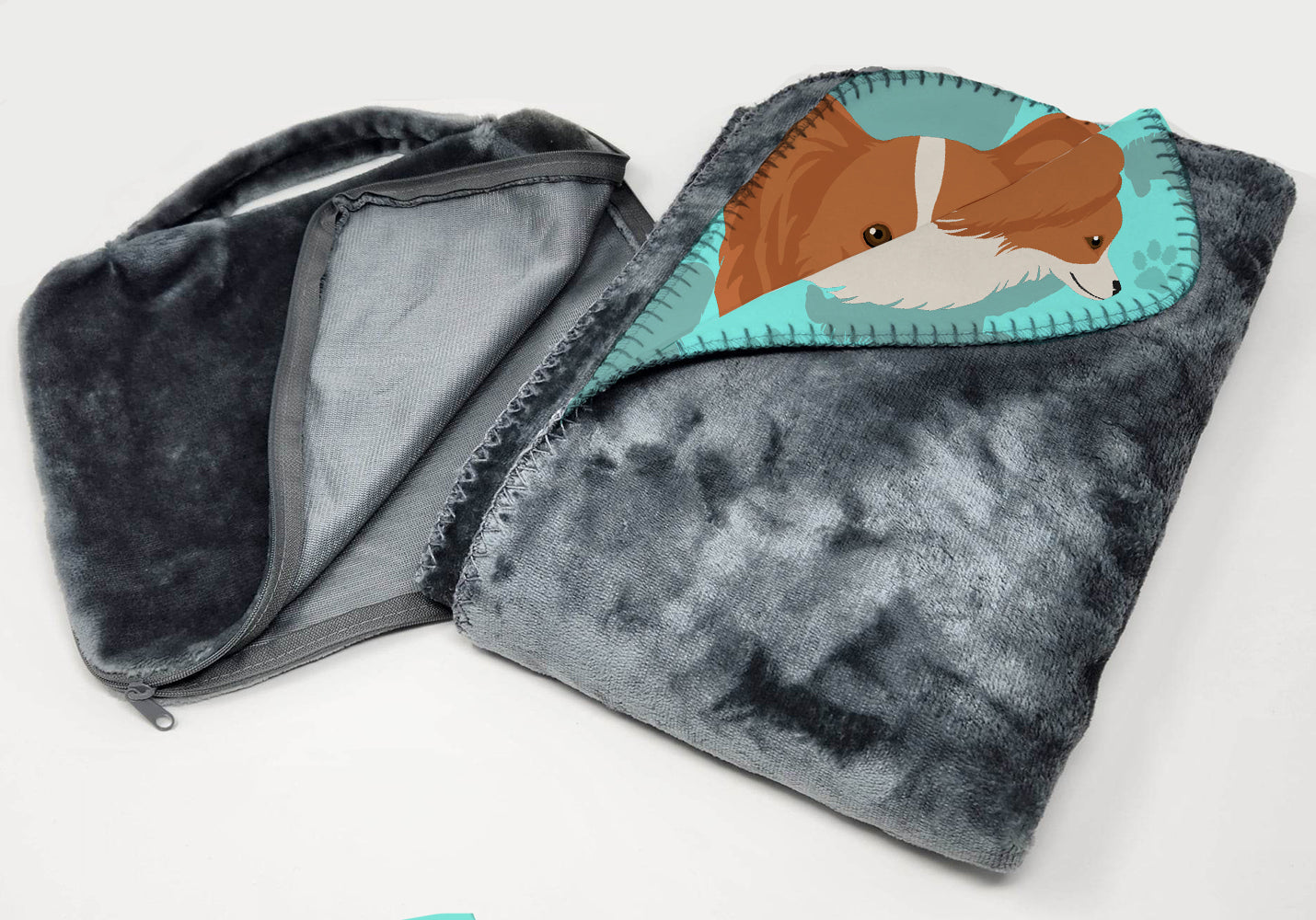 Red and White Papillon Soft Travel Blanket with Bag Airplane Blanket, Indoor Outdoor Camping Blanket for Traveling, Picnics, Beach Trips, Concerts