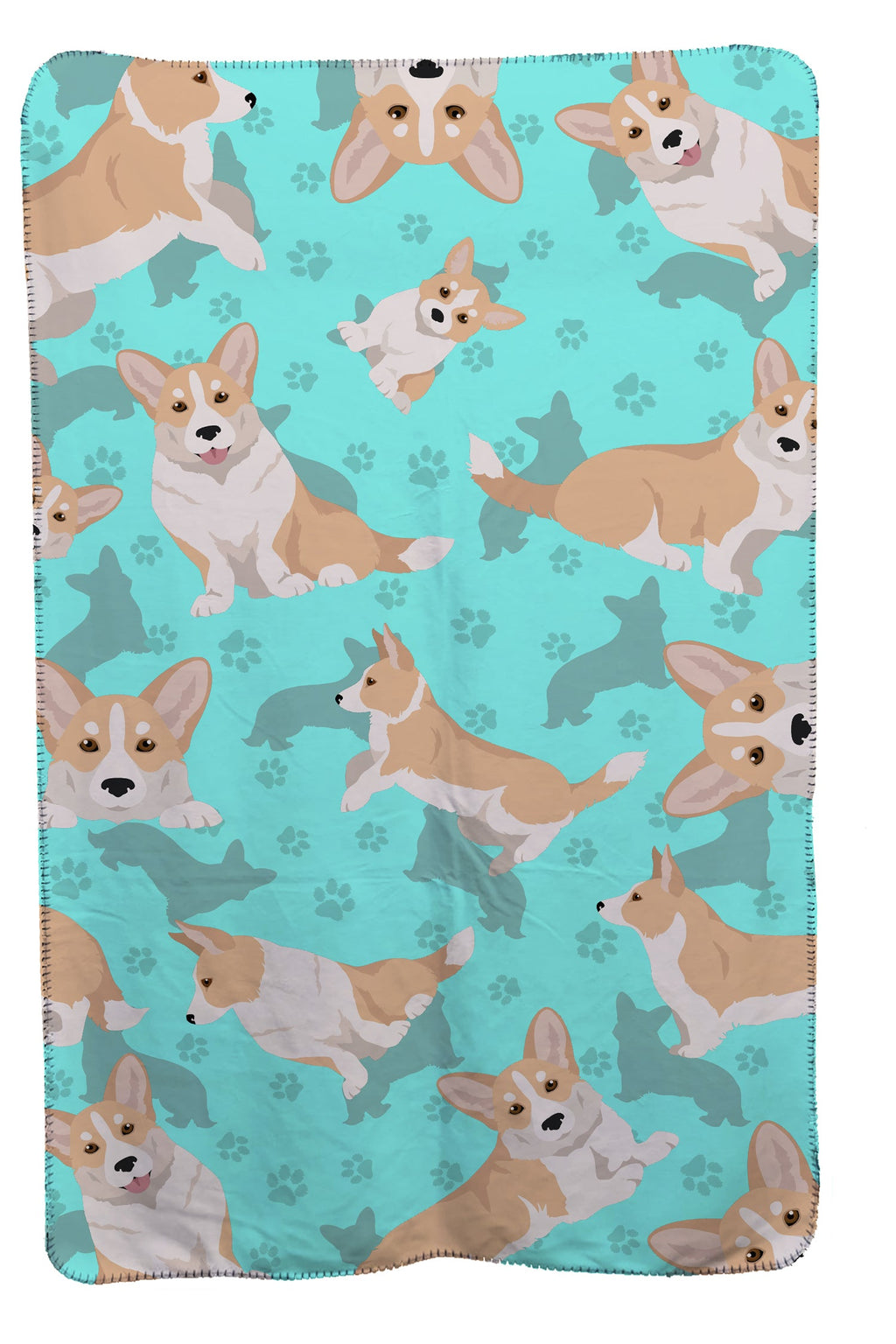 Fawn Cardigan Corgi Soft Travel Blanket with Bag Airplane Blanket, Indoor Outdoor Camping Blanket for Traveling, Picnics, Beach Trips, Concerts