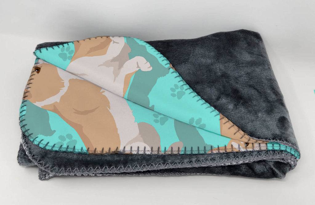 Fawn Cardigan Corgi Soft Travel Blanket with Bag Airplane Blanket, Indoor Outdoor Camping Blanket for Traveling, Picnics, Beach Trips, Concerts