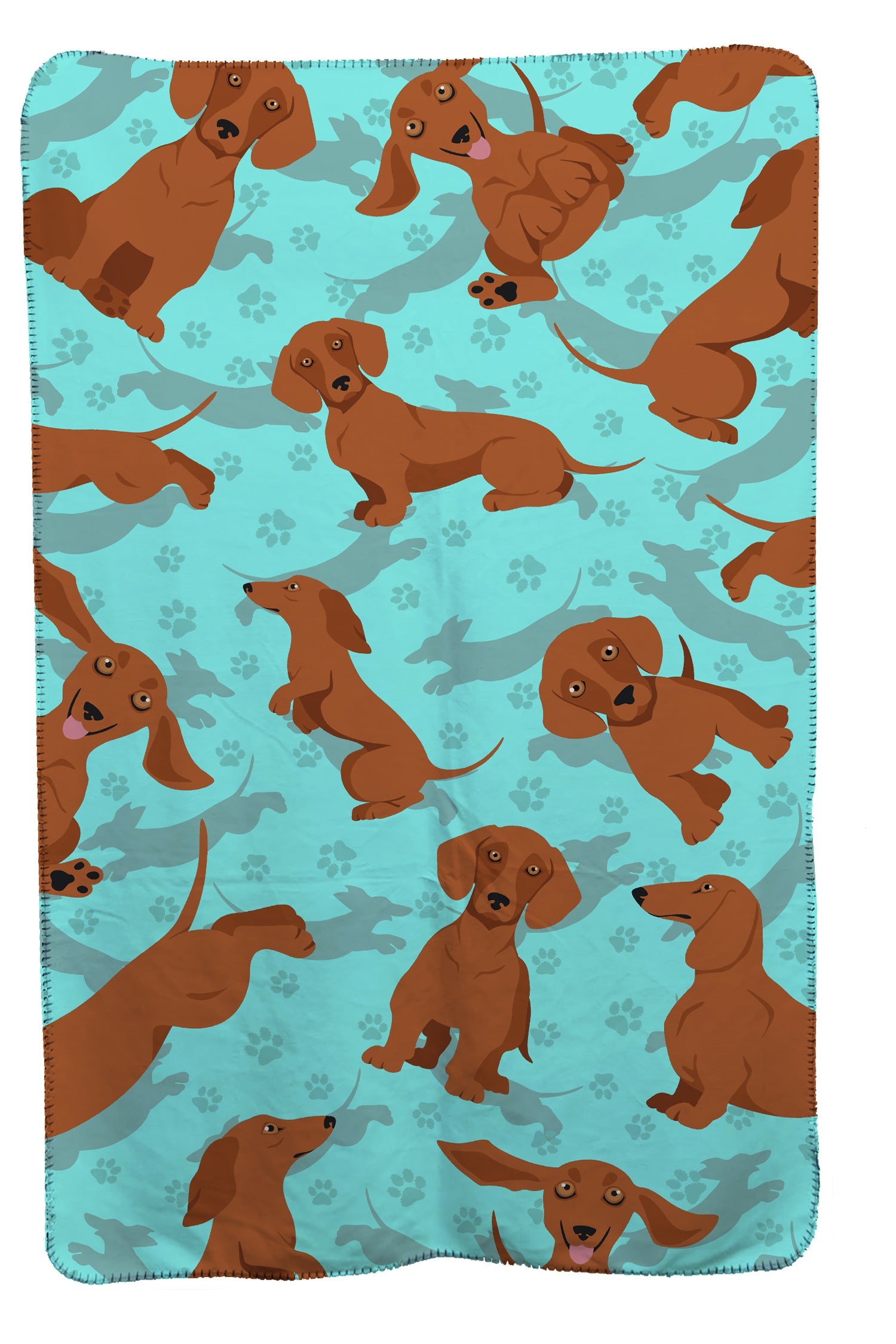 Red Dachshund Soft Travel Blanket with Bag Airplane Blanket, Indoor Outdoor Camping Blanket for Traveling, Picnics, Beach Trips, Concerts
