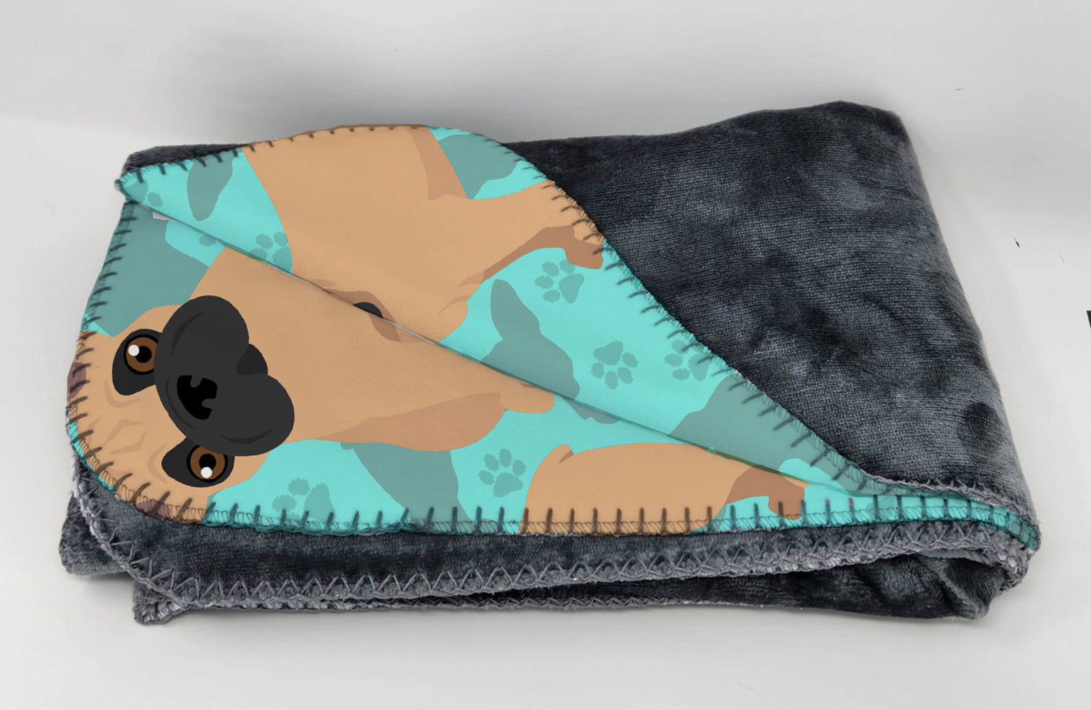Fawn French Bulldog Soft Travel Blanket with Bag Airplane Blanket, Indoor Outdoor Camping Blanket for Traveling, Picnics, Beach Trips, Concerts
