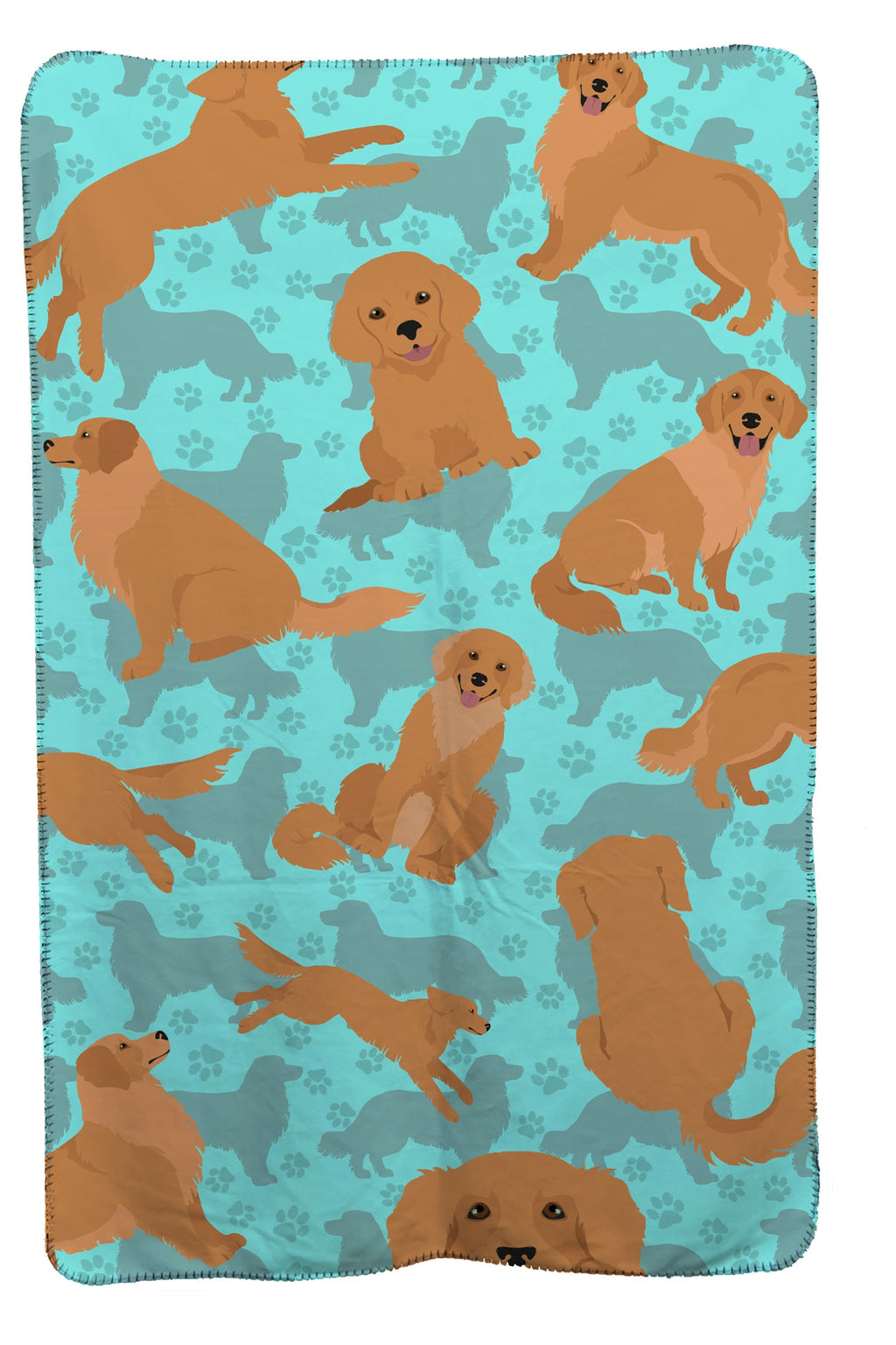 Golden Retriever Soft Travel Blanket with Bag Airplane Blanket, Indoor Outdoor Camping Blanket for Traveling, Picnics, Beach Trips, Concerts