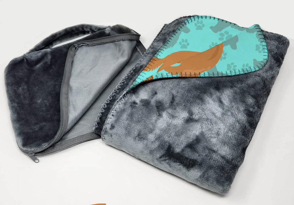 Golden Retriever Soft Travel Blanket with Bag Airplane Blanket, Indoor Outdoor Camping Blanket for Traveling, Picnics, Beach Trips, Concerts