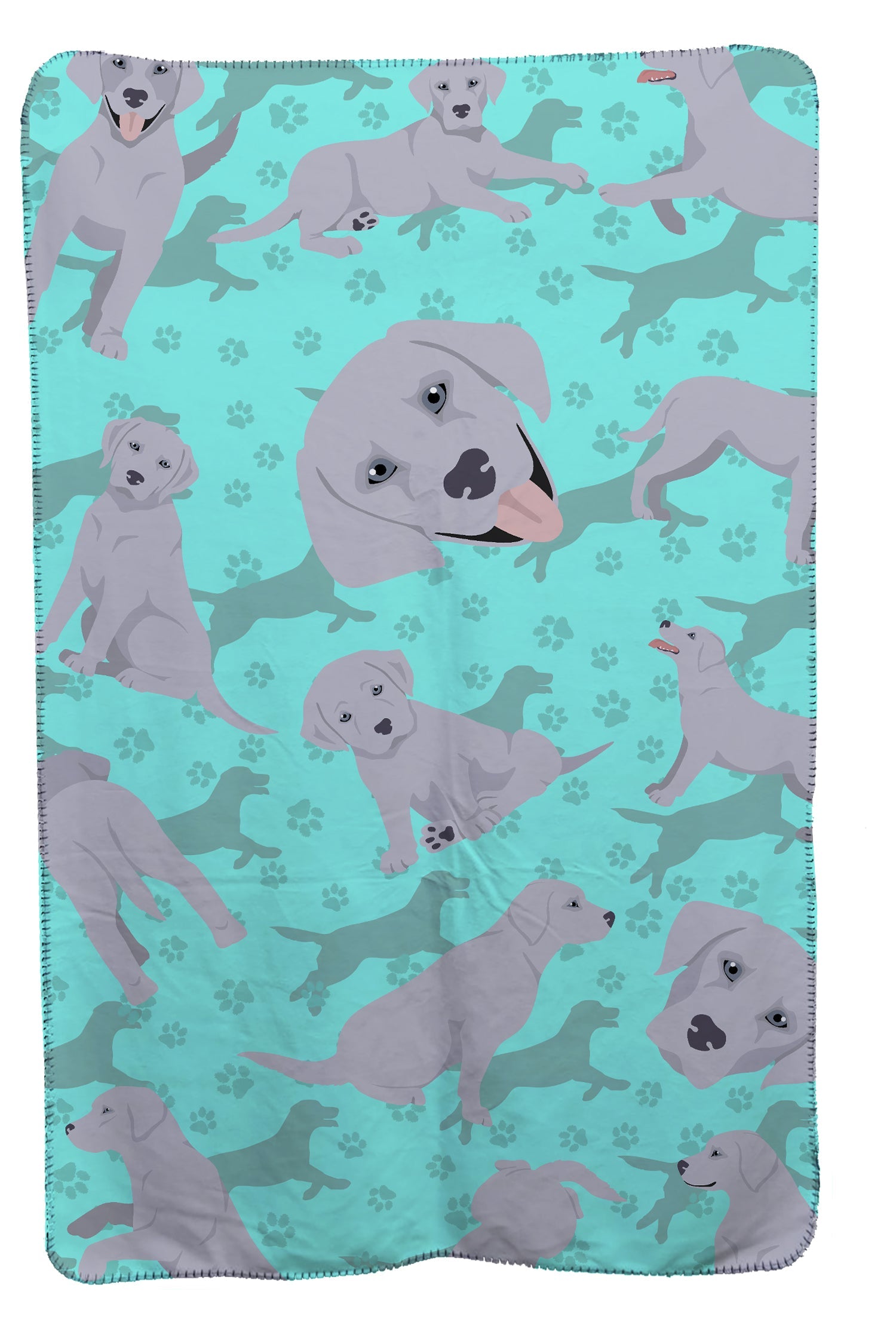 Silver Labrador Retriever Soft Travel Blanket with Bag Airplane Blanket, Indoor Outdoor Camping Blanket for Traveling, Picnics, Beach Trips, Concerts