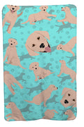 Yellow Labrador Retriever Soft Travel Blanket with Bag Airplane Blanket, Indoor Outdoor Camping Blanket for Traveling, Picnics, Beach Trips, Concerts