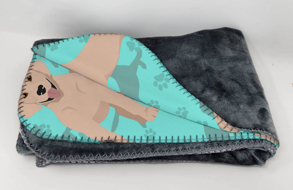 Yellow Labrador Retriever Soft Travel Blanket with Bag Airplane Blanket, Indoor Outdoor Camping Blanket for Traveling, Picnics, Beach Trips, Concerts