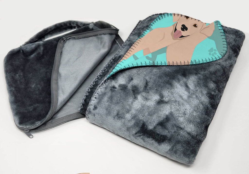 Yellow Labrador Retriever Soft Travel Blanket with Bag Airplane Blanket, Indoor Outdoor Camping Blanket for Traveling, Picnics, Beach Trips, Concerts