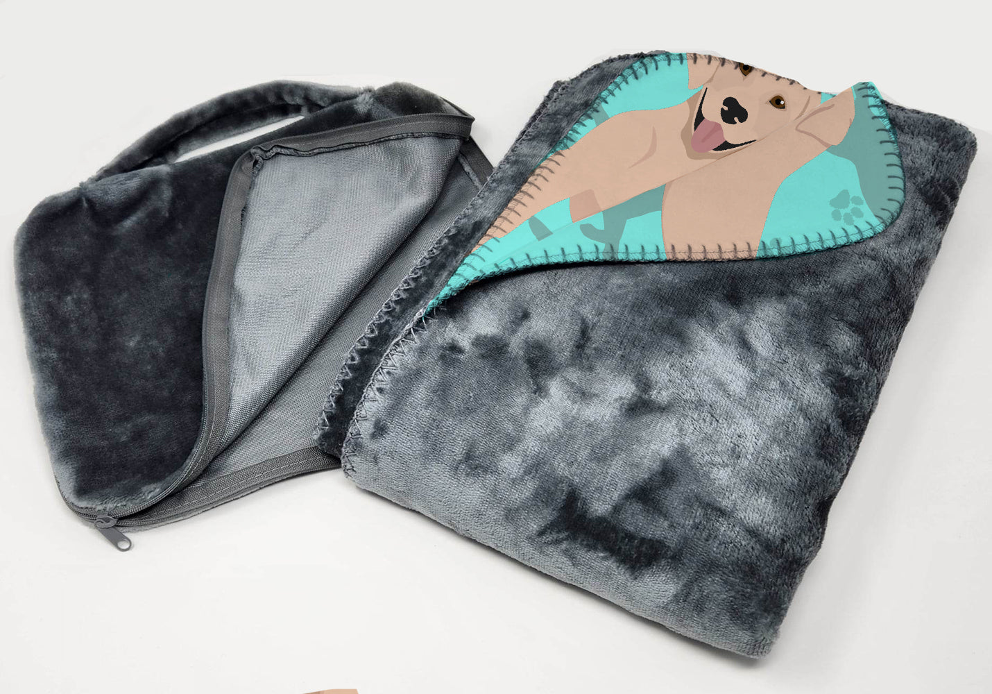 Yellow Labrador Retriever Soft Travel Blanket with Bag Airplane Blanket, Indoor Outdoor Camping Blanket for Traveling, Picnics, Beach Trips, Concerts