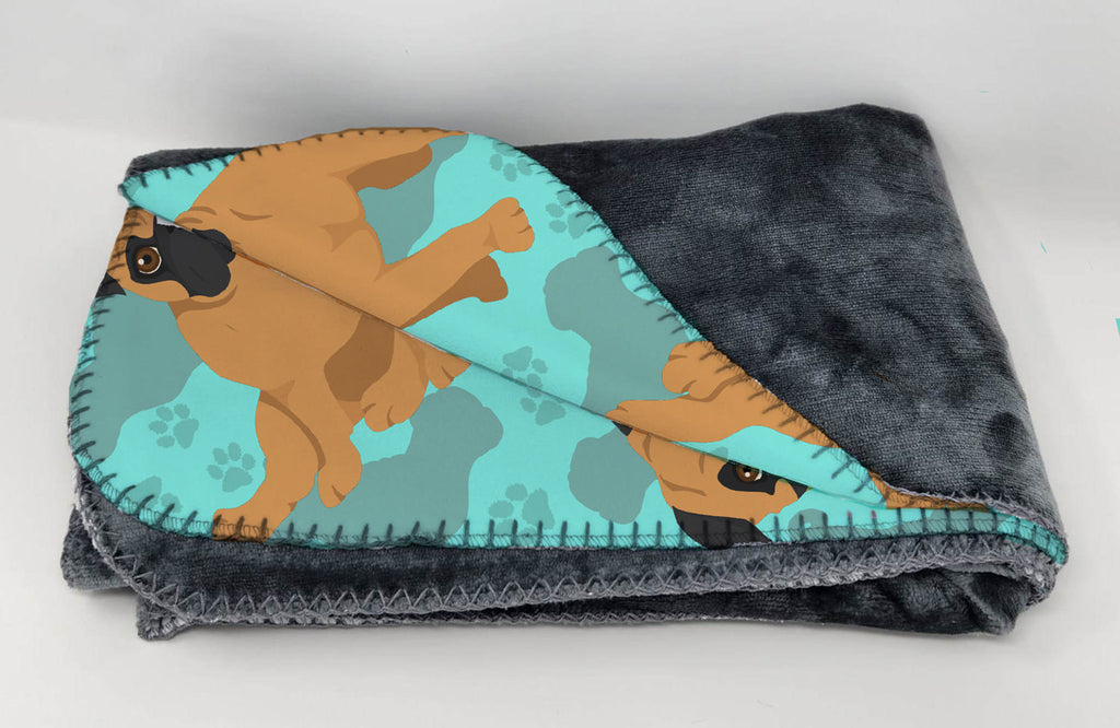Apricot Pug Soft Travel Blanket with Bag Airplane Blanket, Indoor Outdoor Camping Blanket for Traveling, Picnics, Beach Trips, Concerts