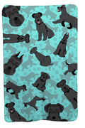 Black Schnauzer Soft Travel Blanket with Bag Airplane Blanket, Indoor Outdoor Camping Blanket for Traveling, Picnics, Beach Trips, Concerts