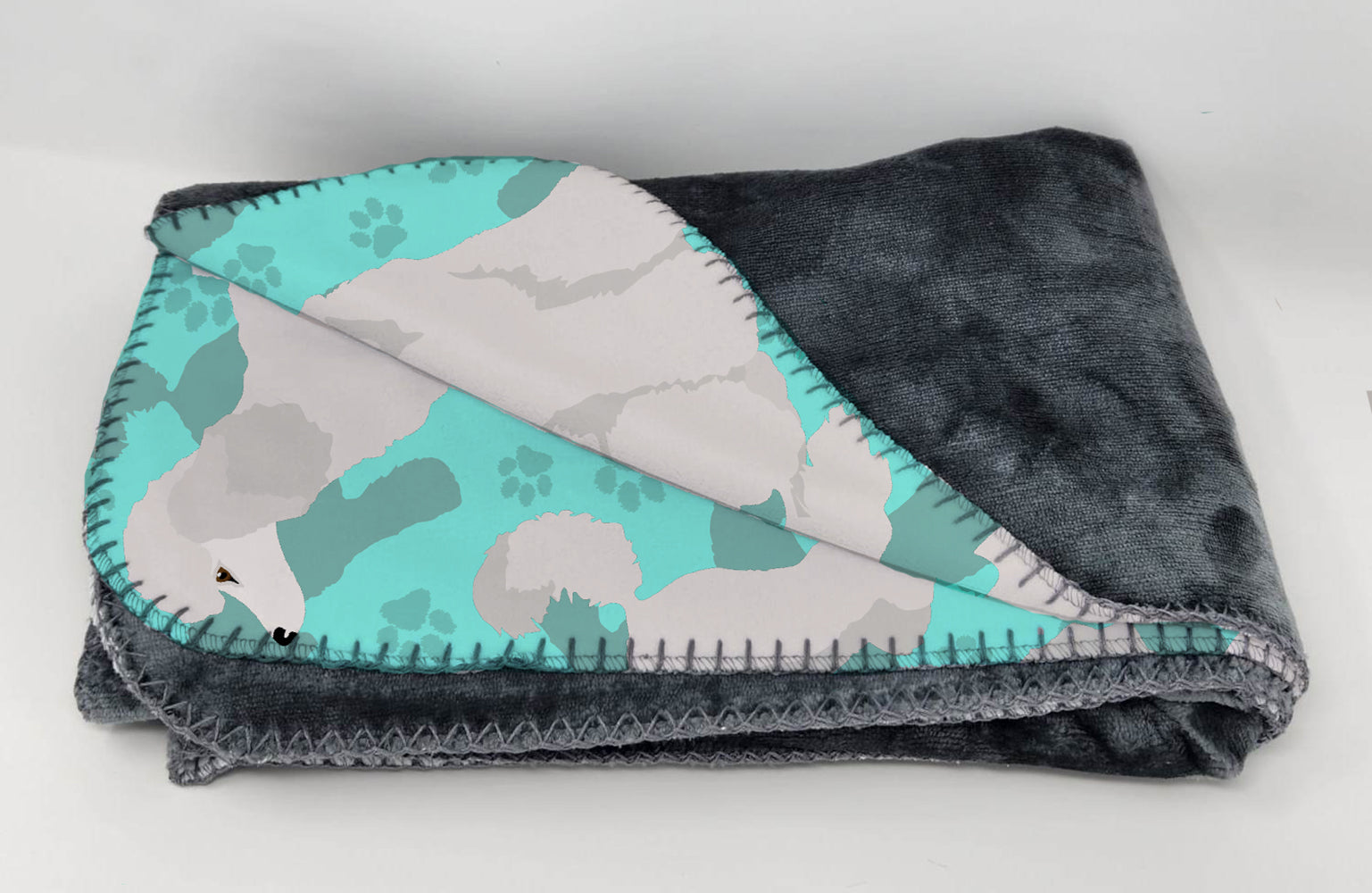 White Standard Poodle Soft Travel Blanket with Bag Airplane Blanket, Indoor Outdoor Camping Blanket for Traveling, Picnics, Beach Trips, Concerts