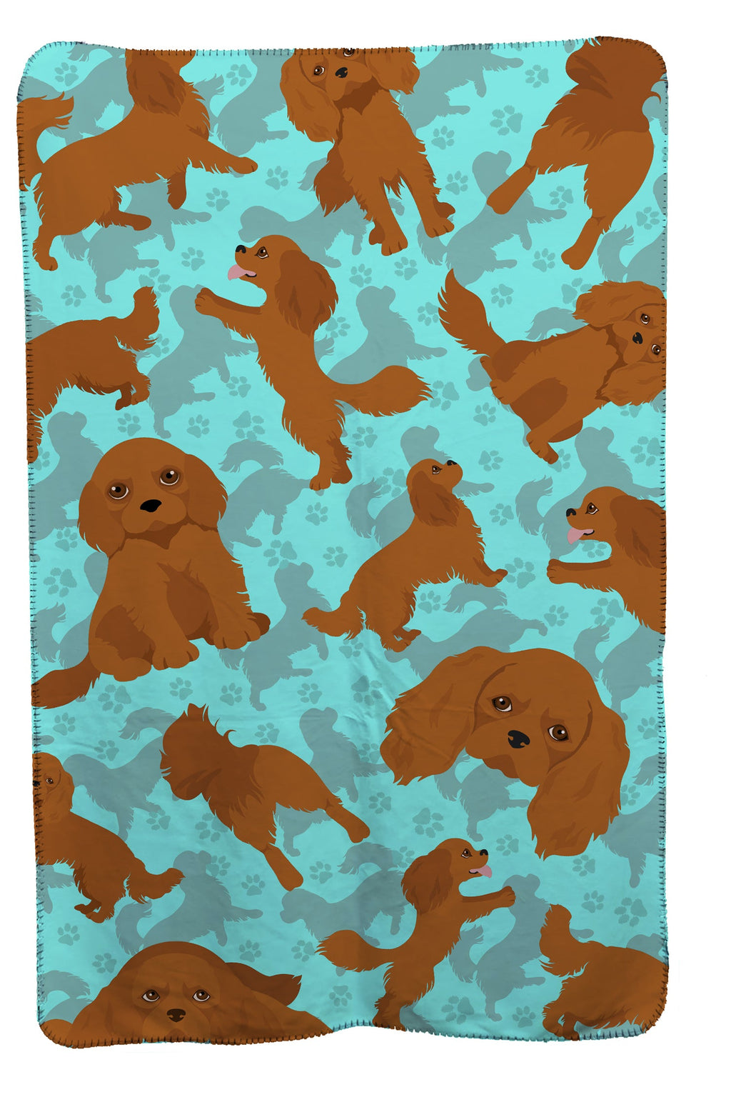 Ruby Cavalier Spaniel Soft Travel Blanket with Bag Airplane Blanket, Indoor Outdoor Camping Blanket for Traveling, Picnics, Beach Trips, Concerts