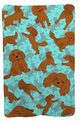 Ruby Cavalier Spaniel Soft Travel Blanket with Bag Airplane Blanket, Indoor Outdoor Camping Blanket for Traveling, Picnics, Beach Trips, Concerts