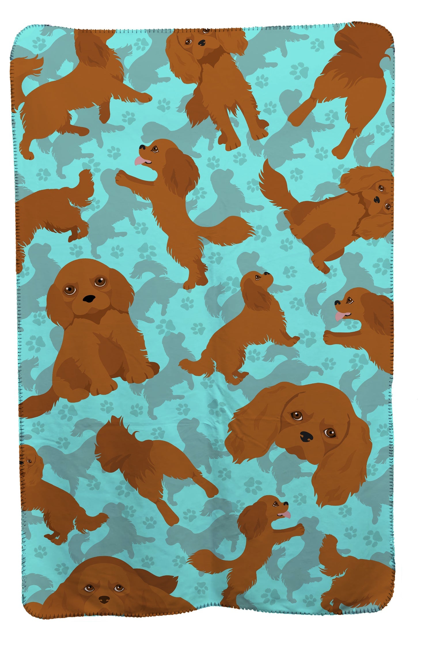 Ruby Cavalier Spaniel Soft Travel Blanket with Bag Airplane Blanket, Indoor Outdoor Camping Blanket for Traveling, Picnics, Beach Trips, Concerts
