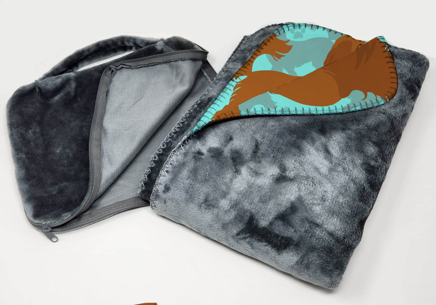 Ruby Cavalier Spaniel Soft Travel Blanket with Bag Airplane Blanket, Indoor Outdoor Camping Blanket for Traveling, Picnics, Beach Trips, Concerts