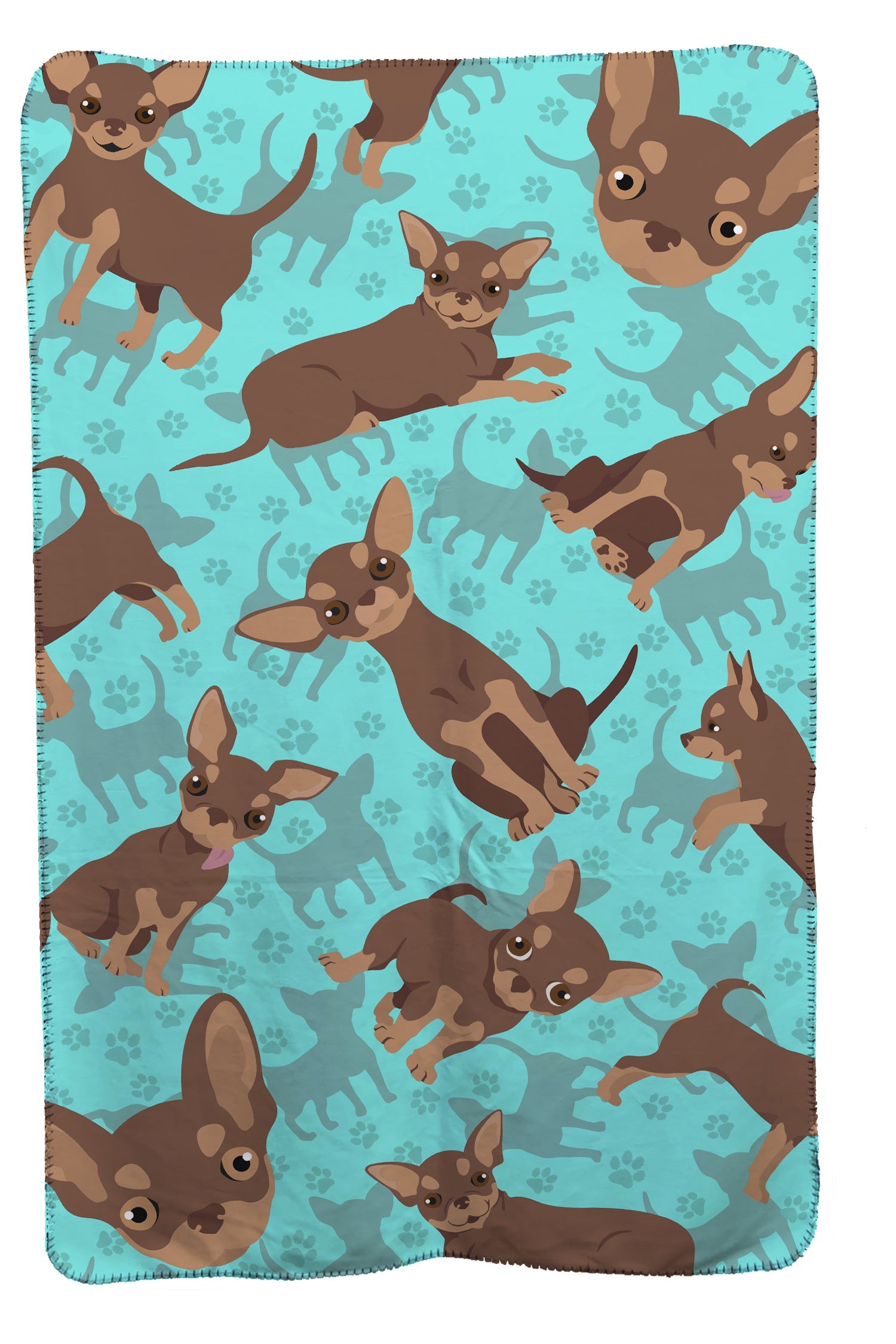 Chocolate Chihuahua Soft Travel Blanket with Bag Airplane Blanket, Indoor Outdoor Camping Blanket for Traveling, Picnics, Beach Trips, Concerts