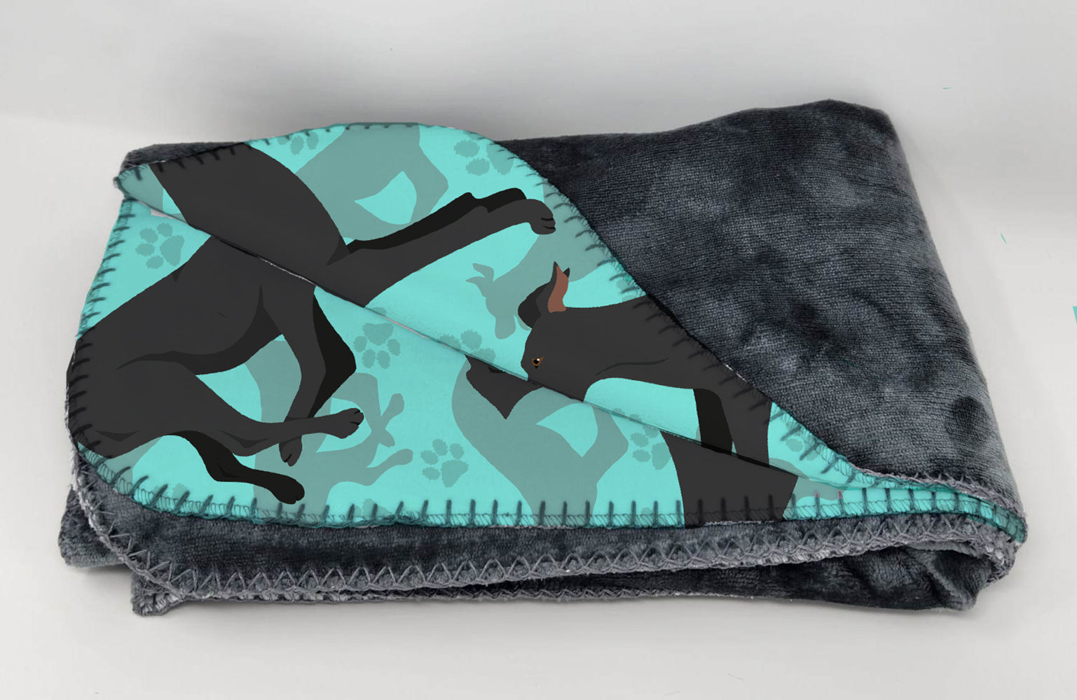 Black Great Dane Soft Travel Blanket with Bag Airplane Blanket, Indoor Outdoor Camping Blanket for Traveling, Picnics, Beach Trips, Concerts