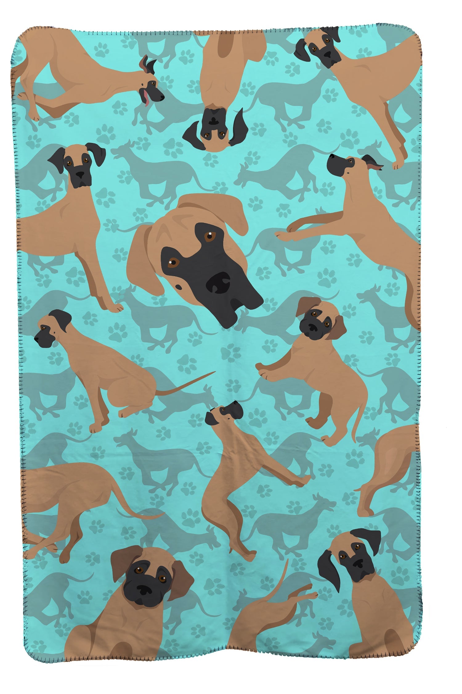 Fawn Great Dane Soft Travel Blanket with Bag Airplane Blanket, Indoor Outdoor Camping Blanket for Traveling, Picnics, Beach Trips, Concerts