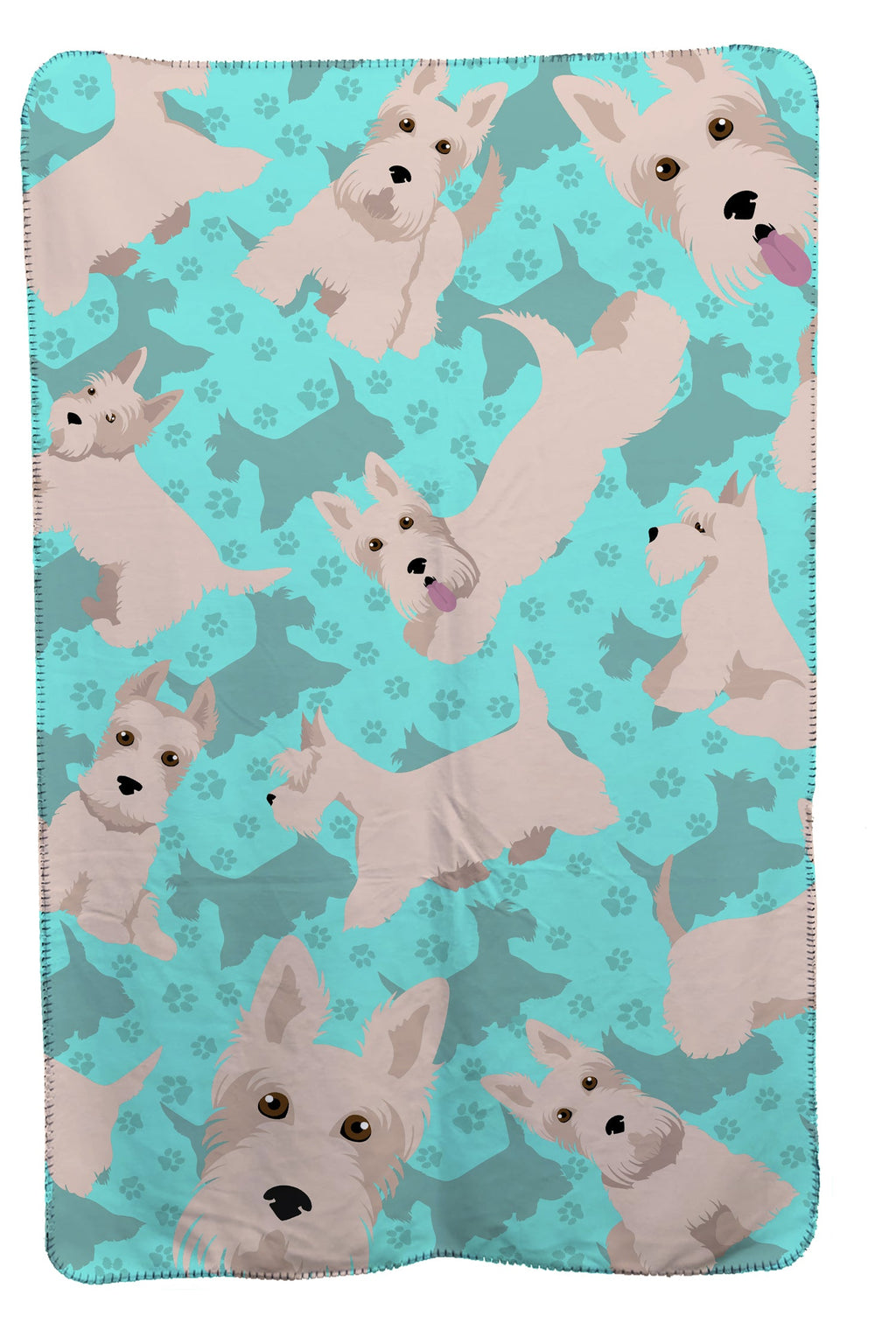 Wheaten Scottish Terrier Soft Travel Blanket with Bag Airplane Blanket, Indoor Outdoor Camping Blanket for Traveling, Picnics, Beach Trips, Concerts