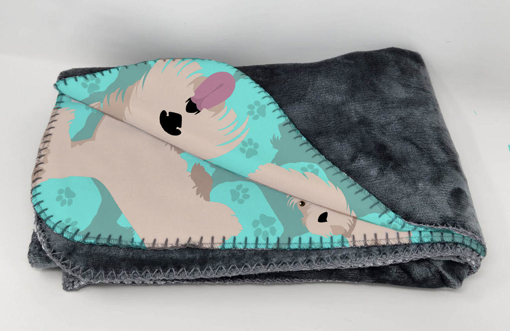 Wheaten Scottish Terrier Soft Travel Blanket with Bag Airplane Blanket, Indoor Outdoor Camping Blanket for Traveling, Picnics, Beach Trips, Concerts
